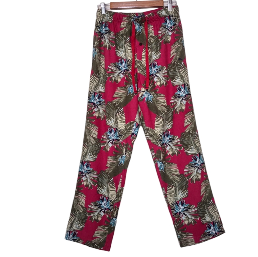 Tommy Bahama Tropical Print Men's Flannel Pajama Pants